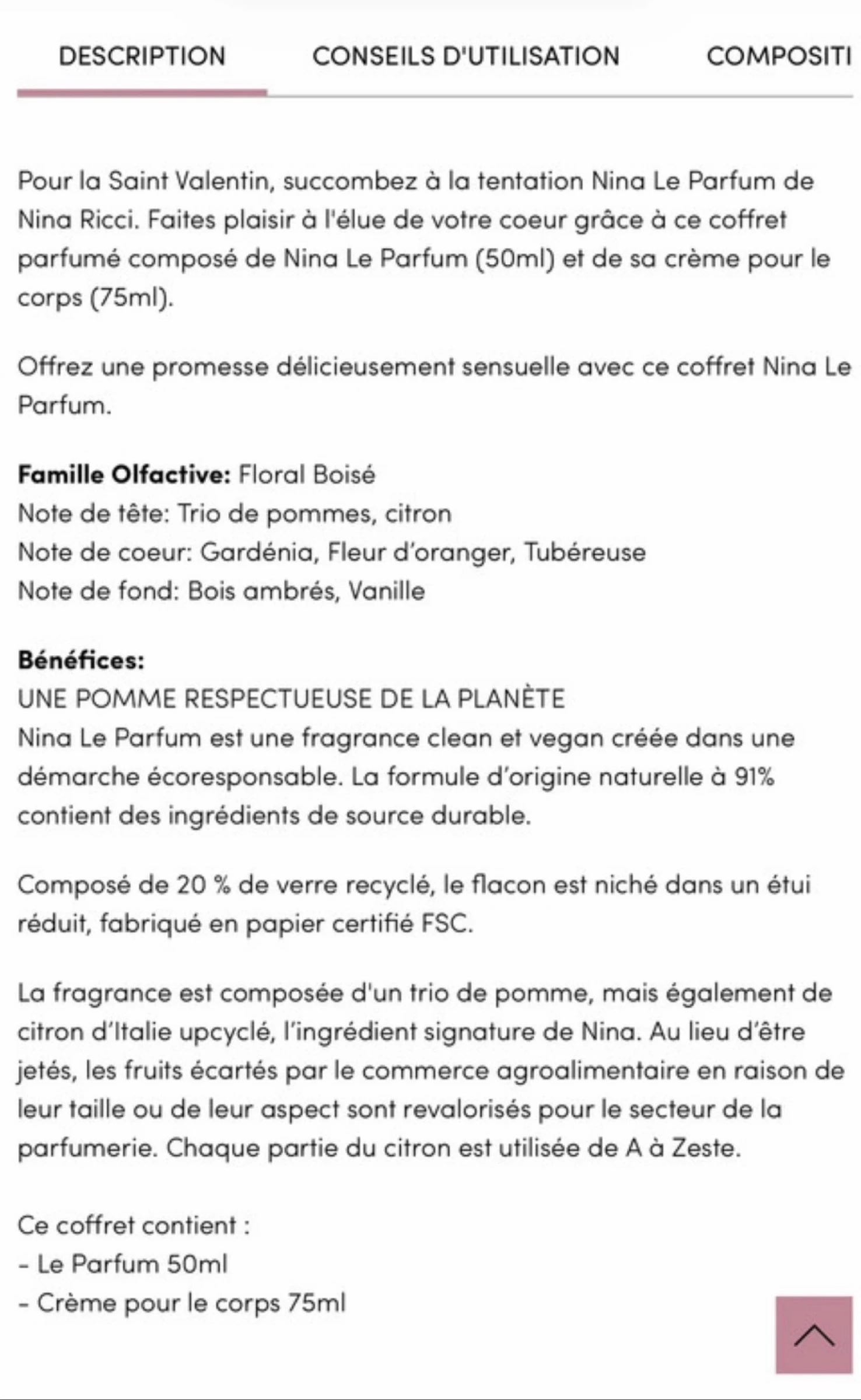 Cofre Nina Ricci el perfume – photo 3